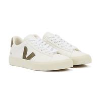Baskets VEJA CAMPO - Cuir ChromeFree - Blanc/Vert - Lacets - Mixte - Adulte 38