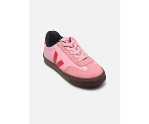 Baskets Veja Small Volley O.T. Leather - Lacets élast pour Enfant 25 Rose