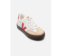 Baskets Veja Small Volley O.T. Leather - Lacets élast pour Enfant 33 Blanc