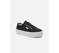 Baskets Victoria Barcelona Lona Platforma W pour Femme 38 Noir