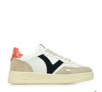 Baskets - VICTORIA - effet cuir et cuir fendu - blanc - mixte - lacets 36