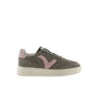 Victoria Basket Basse Unisexe Seul Croûte De Cuir & Pièces en Contraste & Lacets Assortis 1257127 pour Adulte Kaki 40