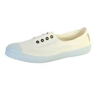 Victoria Baskets 1915 Toile teintée Drec Élastique central Bout renforcé Femme Blanco 39