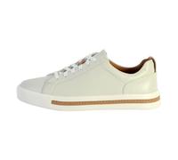 Baskettes basses - CLARKS - Un Maui Lace - Cuir blanc - Lacets plats - Confort exceptionnel 36