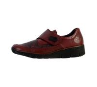 Baskettes Rieker Femme - 537C035 - Marron - Cuir/Textile - Bout Rond 38
