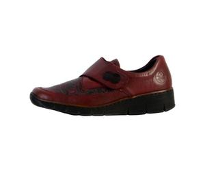 Baskettes Rieker Femme - 537C035 - Marron - Cuir/Textile - Bout Rond 38