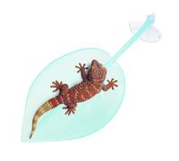 Basking Area for Turtle Tank - PP 18.5x7.2cm | Reptile Climbing Dock, Turtle Tank Resting Terrace | Leaf Shape Suction Cup for Aquatic Turtles Gecko Amphibians Habitat Decoration