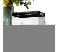 Basking Dock for Turtle Tank - Lidded Dock Pet Turtle Basking Area Over Tank | Anti-Slip Habitat Topper Aquatic Terrapin Enclosure Cage | Turtlê Baskîng Dôck | Pet Turtlê Tanks Baskîng Dôck with Lid