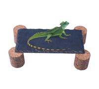 Basking Rock Slate Cave Resting Shelf Decor Cork Stakes | Tortoise Basking Rock for Gecko Tortoise Snake Lizard Turtle Frog Aquarium Terrarium Freshwater Outdoor Habitat Shelter Cave