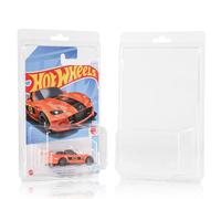 Baskiss Lot de 20 coques de protection transparentes à clapet pour voiture compatibles avec Hot Wheels pour le rangement