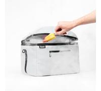 Basky Sac Isotherme | Sac Réfrigérant de 42L pour Paniers de Vélo (électrique) | Glacière Polyvalente Isolée sur Mesure pour Pique-Niques | 40 x 33 x 32 CM | Porte-Bagages de Vélo Amovible | Blanc
