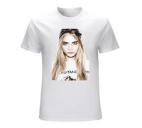 BASLIL TOAST brunch Cara Delevingne Mens Tshirt Summer Short Sleeve T-Shirt White S
