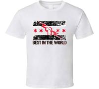 BASLIL TOAST brunch Cm Punk Best in The World Wrestling T Shirt, Black M