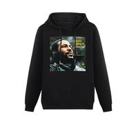 BASLIL TOAST brunch Men Long Sleeve Printed Hoodies Marvin Gaye-Funk Soul Hoody Sweatershirt Black M