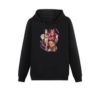 BASLIL TOAST brunch Men Long Sleeve Printed Hoodies Sasha Banks Bank Statement Hoody Sweatershirt Black L