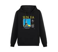 BASLIL TOAST brunch Men Long Sleeve Printed Hoodies Sun Ra Standard Vintage Style HeavyMen's Hoody Sweatershirt Black XXL