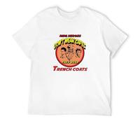 BASLIL TOAST brunch Men's Columbo Real Heroes Wear Trench Coat T-Shirts White M