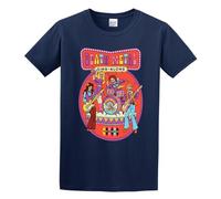 BASLIL TOAST brunch Men's Death Metal Sing Along Cotton T Shirt Navy XL