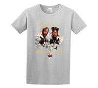 BASLIL TOAST brunch Men's Djaytiger Presents The Best of Eric B and Rakim Cotton T Shirt Grey XL