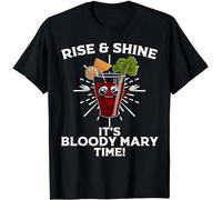 BASLIL TOAST brunch Men's Funny Bloody Mary Time Gift T-Shirts Black M