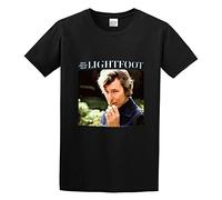 BASLIL TOAST brunch Men's Gordon Lightfoot Back Here on Earth Cotton T Shirt Black XL