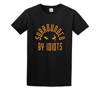 BASLIL TOAST brunch Men's Surrounded by Idiots Cotton T Shirt Black XL