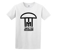 BASLIL TOAST brunch Men's The Dance Infected Mushroom Liquid Smoke Cotton T Shirt White M