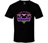BASLIL TOAST brunch The Four Horsemen WCW Retro Logo Wrestling T Shirt Black S