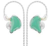 BASN Bmaster Écouteurs intra-auriculaires IEM à triple pilote avec basses puissantes, isolation du bruit, écouteurs stéréo HiFi filaires pour musiciens, chanteurs, batteurs (bleu sarcelle)