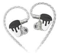 BASN BmasterX Moniteurs intra-auriculaires hybrides à 6 pilotes avec isolation sonore pour musiciens, scène et studio, HiFi IEM professionnel, câble OFC argenté détachable à 4 cœurs et étui antichoc