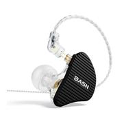 BASN Mix-PD Écouteurs intra-auriculaires à 2 broches, 1 pilote planaire + 1 pilote dynamique, écouteurs Hi-Fi IEM avec coque en métal fabriquée par CNC, câble filaire détachable à 2 broches de 0,78 mm