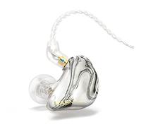BASN MMCX Moniteurs intra-auriculaires à triple pilote avec basses riches, écouteurs HiFi stéréo IEM avec câbles amovibles améliorés pour audiophiles musiciens (porcelaine blanche)