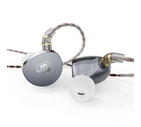 BASN MTPro Écouteurs intra-auriculaires Planar HiFi IEM 14,5 mm avec processus CNC et câble en cuivre monocristallin 4 conducteurs Litz OCC pour musiciens (gris métallique)