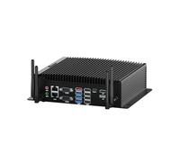 BASOARO Mini PC Industriel de Bureau PC sans Ventilateur i5 10210U, Ordinateur Linux, 16GB RAM 256GB SSD 1TB HDD, 2 RJ45 LAN, Triple Affichage HD DP Type-C, RS232, WiFi, BT 4.2, Win 11 Pro Mini PC