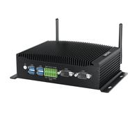 BASOARO Mini PC Industriel, Mini PC sans Ventilateur Core i5 8260U, Mini Ordinateur Win 11, Gigabit Ethernet, 8GB RAM 256GB SSD, 2 HD DP 4K Triple Display, 2 COM RS232, GPIO, WiFi, BT 4.2