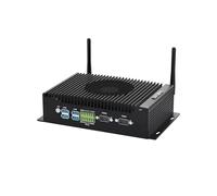 BASOARO Mini PC Industriel Mini PC Win 11 Pro i7 10510U, Ordinateur Industriel Bouble écran HD+DP 4K Triple, 8 Go RAM 256 Go SSD, 2 RJ45 LAN, 2 RS232/RS422/RS485 COM, GPIO, 6USB,WiFi Double Bande, BT
