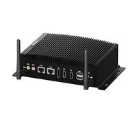 BASOARO PC sans Ventilateur, PC Industriel Win 11 Pro i7, 32GB RAM 512GB SSD, Mini PC RS232 Core i7 10510U, Gigabit RJ45 LAN, Double écran HD+DP 4K, WiFi Double Bande, BT 4.2