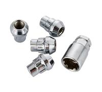 BASPHHH écrou Jante Compatible avec Chrysler pour 300 2005+ écrous de Roue antivol m14x1,5 écrous de Roue à Double clé hexagonale