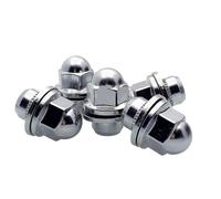 BASPHHH écrou Jante Compatible avec Mitsubishi pour Outlander pour Pajero pour Sport II L200 Écrous de Roue de Voiture M12 x 1,5 MR455707(5PCS Nuts)