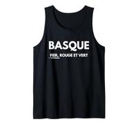 Basque Fier Rouge et Vert Ça ne Changera Pas Pays Basque Débardeur
