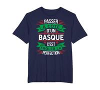 Basque Parfait Idée Cadeau Humour Pays Basque T-Shirt, Homme Grandes Tailles, Bleu Marine, 3X Tall
