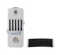 Bass 5 Band Equalizer Pedal, Effet Graphique Égaliseur 5 Bandes, Métal Argenté Compact - Gain Ajustable ±18dB, Impédance Optimale, Pour Instruments de Basse