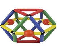 Bass&Bass - Multicolore Grabber - Hochet, Anneau de dentition & Apprentissage Musculaire - Jouet en Bois Bébé