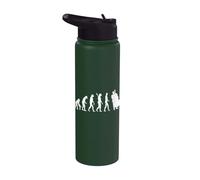 Bass Clef Double Bass Player Evolution Guitarist Bass Stainless Steel Insulated Water Bottle