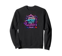 Bass Drops & Worries Fade EDM Music Lover Design Sweatshirt