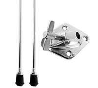 Bass Drum Mots, 2 PCS 19 in Floor Tom Legs & Base, Metal Anti-Slip Drum Support Jath, DIY Remplacement Drum matériel pour Les pièces d'instruments à Percussion