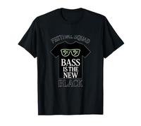 Bass est Le Nouveau graphisme de la Black Neon Festival Squad T-Shirt