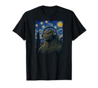 Bass Face Kaiju Starry Night Drôle DJ Musique Van Gogh Parodie T-Shirt