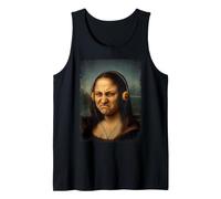 Bass Face Meme Monalisa Casque Audio Go Hard Rock Music Débardeur