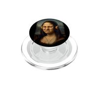 Bass Face Meme Monalisa Casque Audio Go Hard Rock Music PopSockets PopGrip pour MagSafe